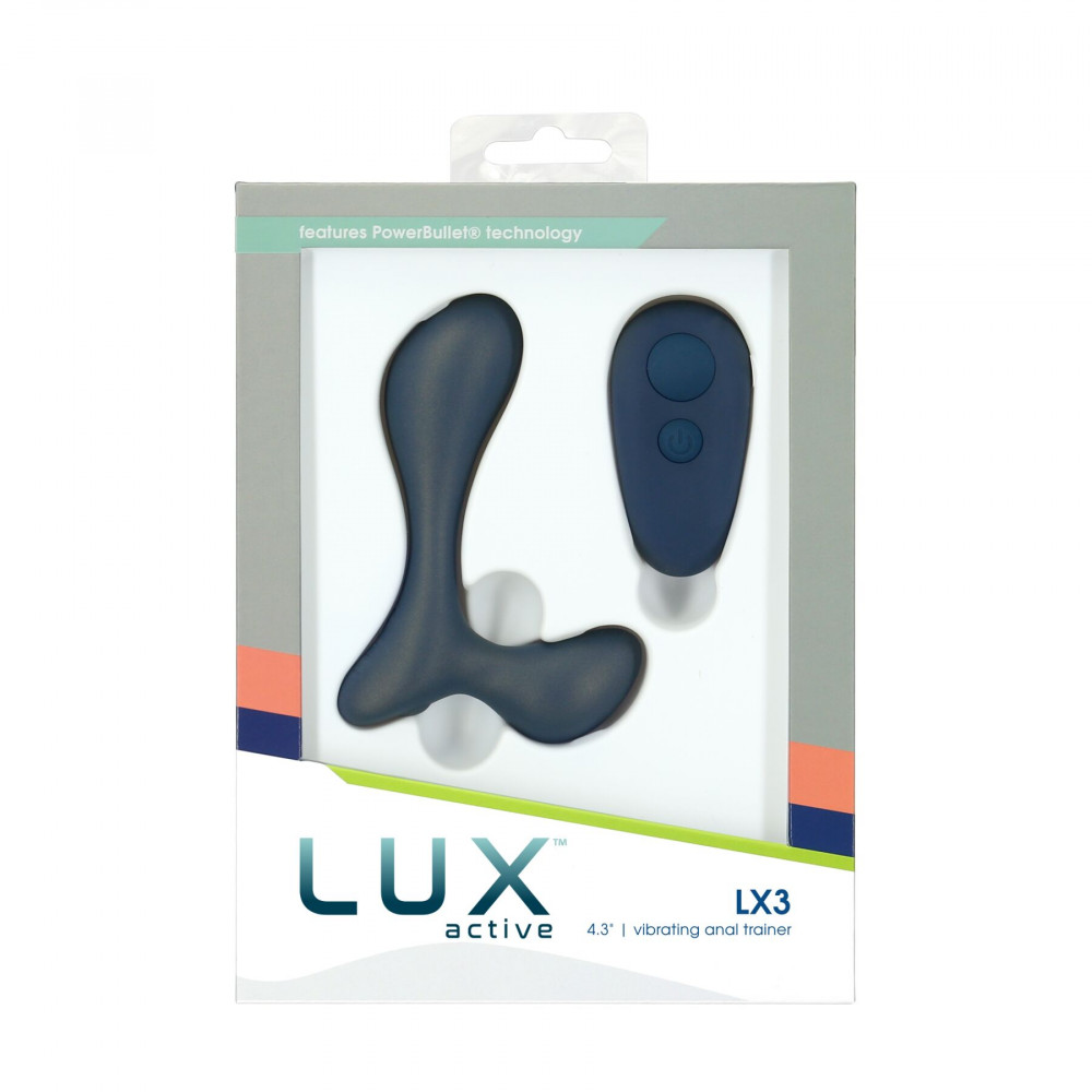 Массажёры простаты с вибрацией - Вибромассажер простаты Lux Active LX3 Vibrating Anal Trainer, пульт ДУ 2