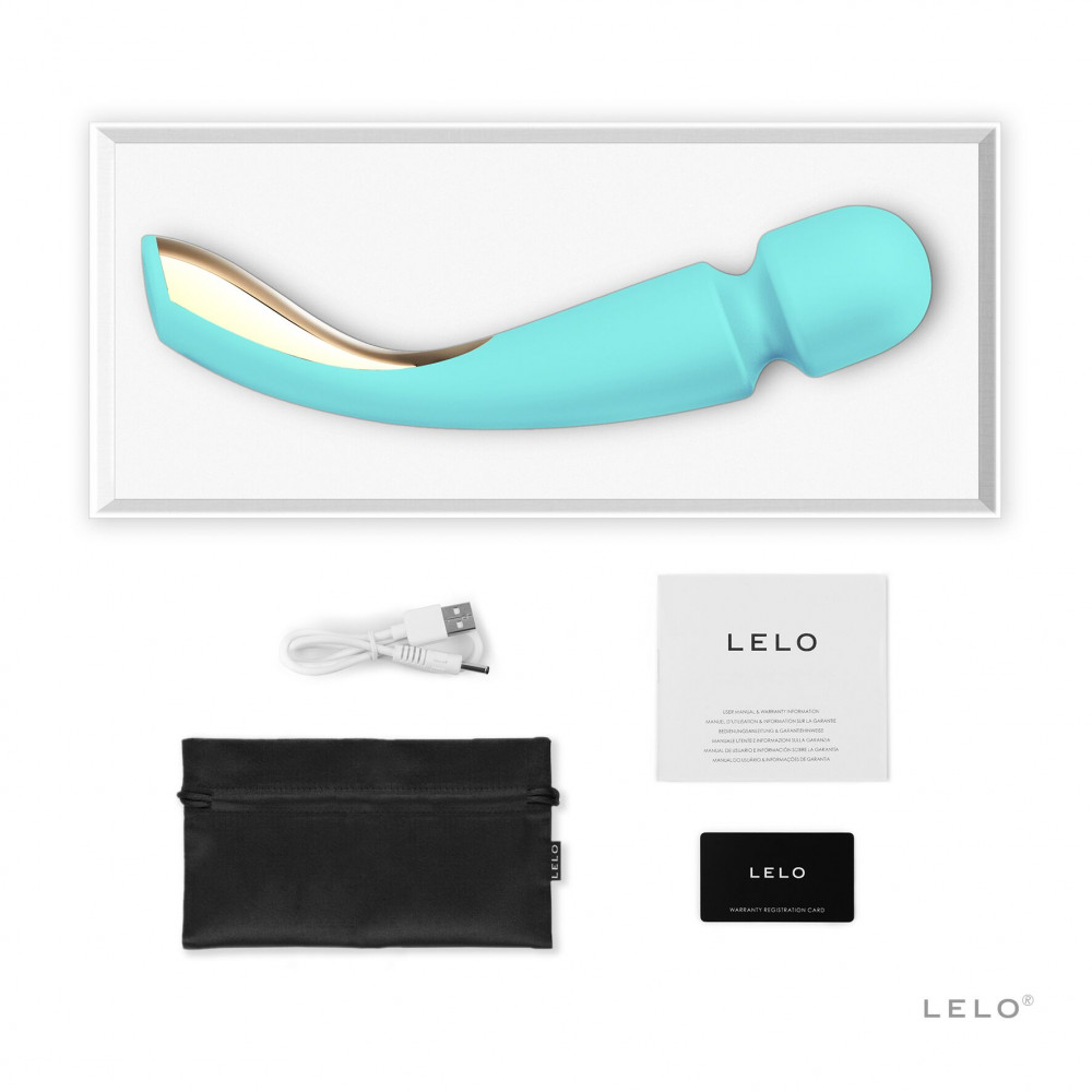 Вибромассажеры - Вибромассажер LELO Smart Wand 2 Large Aqua 2