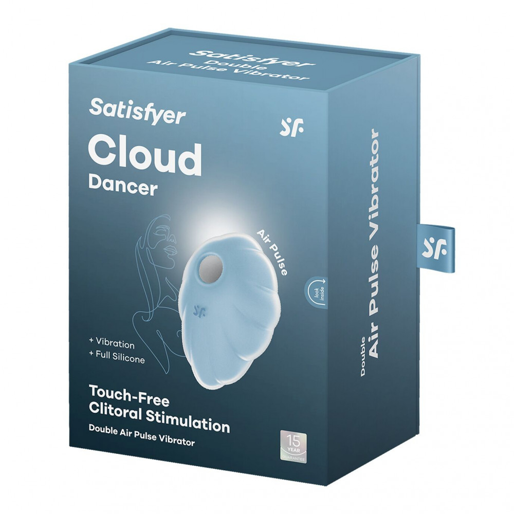 Вибраторы вакуумные - Вакуумный вибратор Satisfyer Cloud Dancer (Blue) 5