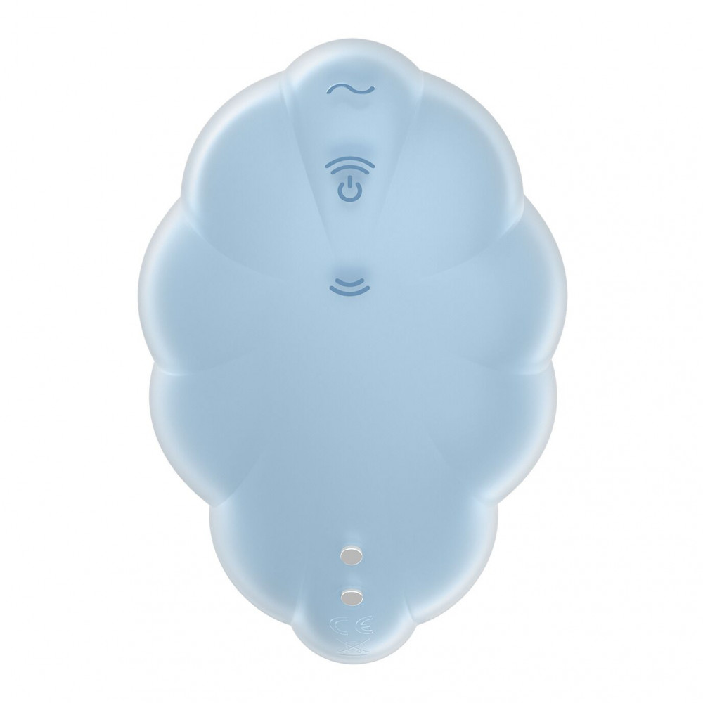Вибраторы вакуумные - Вакуумный вибратор Satisfyer Cloud Dancer (Blue) 4