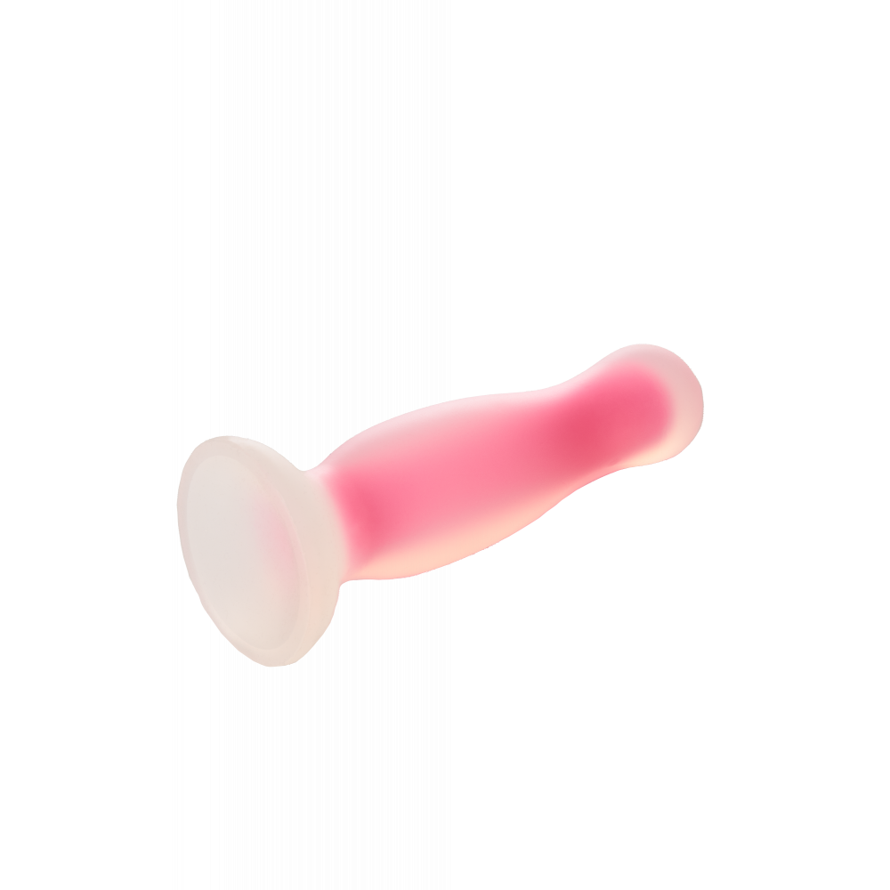 Секс игрушки - Светящаяся анальная пробка Dream Toys RADIANT SOFT SILICONE GLOW IN THE DARK PLUG LARGE PINK 2