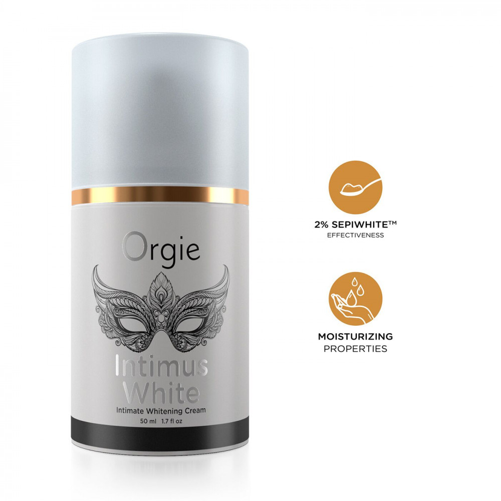 Интимная косметика - Крем для осветления кожи Orgie – Intimus White (50 мл) усиленного действия, подходит для всех зон 2