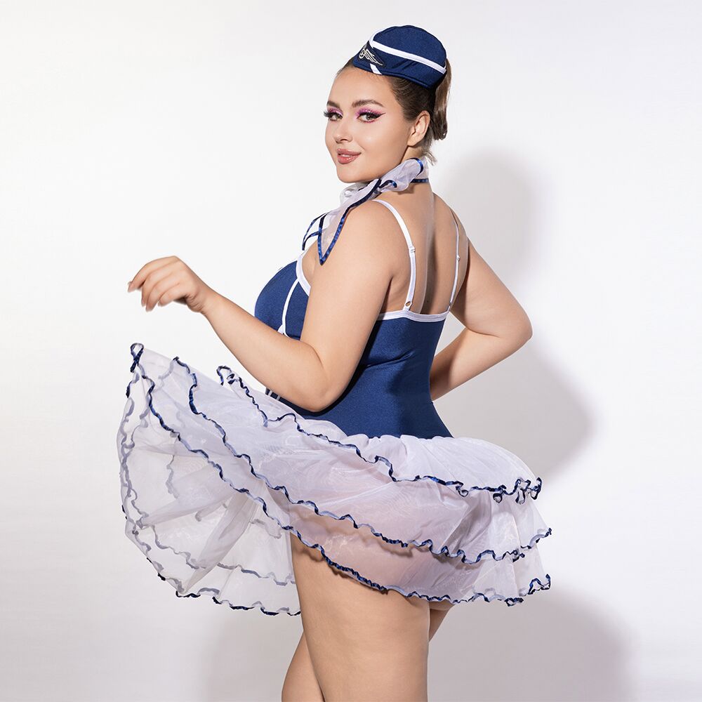 Эротические костюмы - Эротический костюм стюардессы JSY P61122 Plus Size 4
