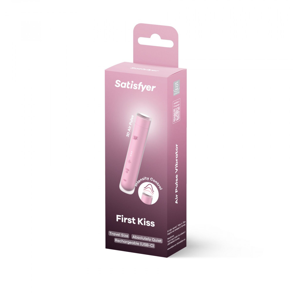 Вибраторы вакуумные - Вакуумный стимулятор Satisfyer First Kiss 4
