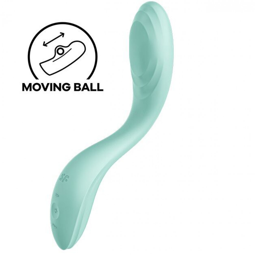 Стимулятор точки G - Вибратор с жемчужной стимуляцией точки G Satisfyer Rrrolling Pleasure Mint