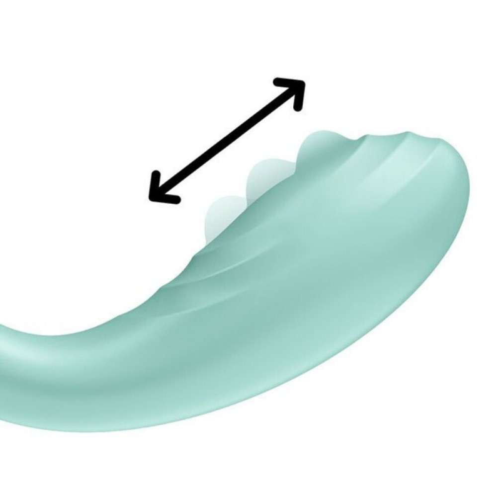 Стимулятор точки G - Вибратор с жемчужной стимуляцией точки G Satisfyer Rrrolling Pleasure Mint 4