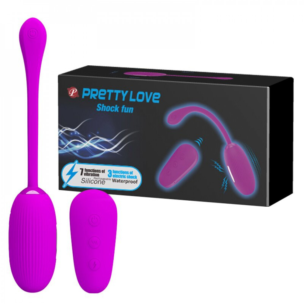 Вибратор - Виброяйцо-электростимулятор Pretty Love «Shock Fun» BI-014609W