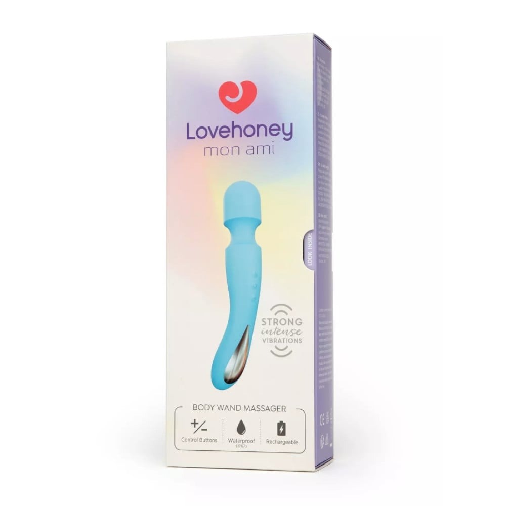 Секс игрушки - Вибратор-микрофон Lovehoney Mon Ami body для тела, голубой 4