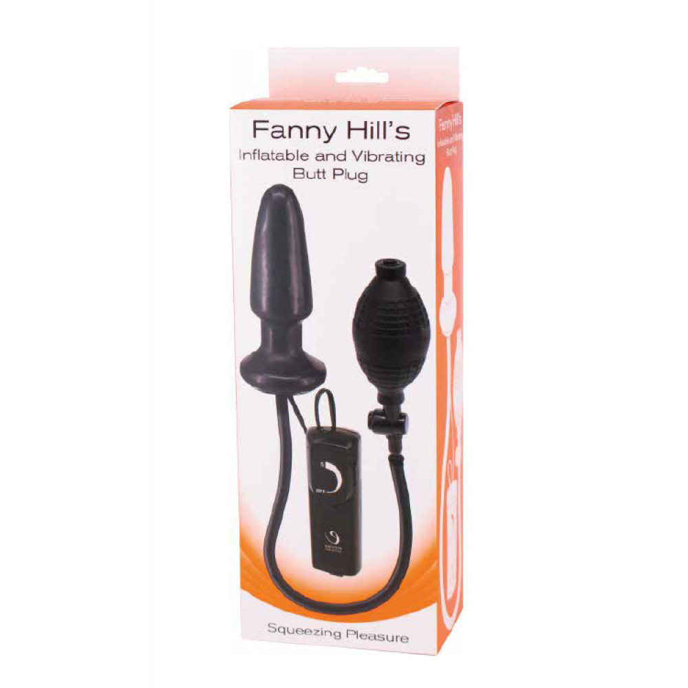Анальные вибраторы - Вибромассажер плаг анальный стимулятор Fanny Hill''s Black Buttplug 1