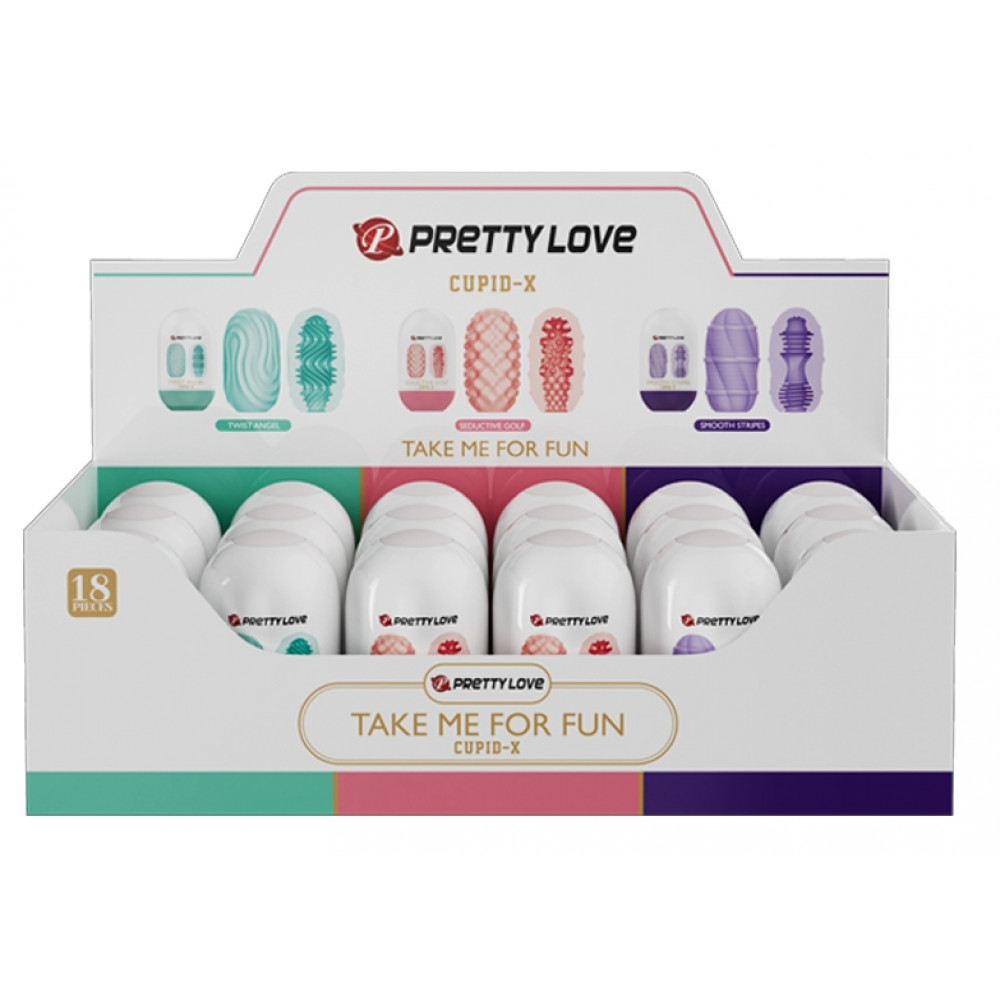 Мастурбаторы вагины - Набор из 18 шт мастурбаторов Pretty Love - Cupid-X, BI-014931H 10