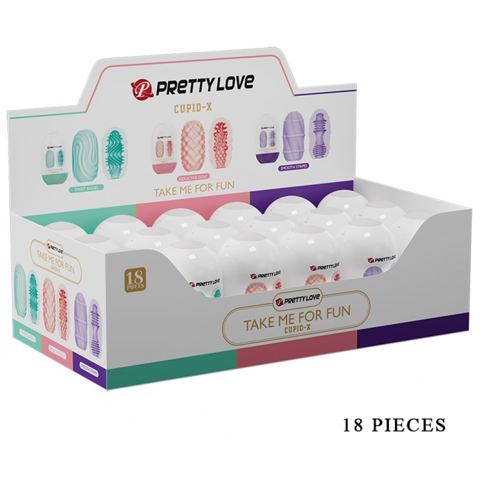 Мастурбаторы вагины - Набор из 18 шт мастурбаторов Pretty Love - Cupid-X, BI-014931H 9