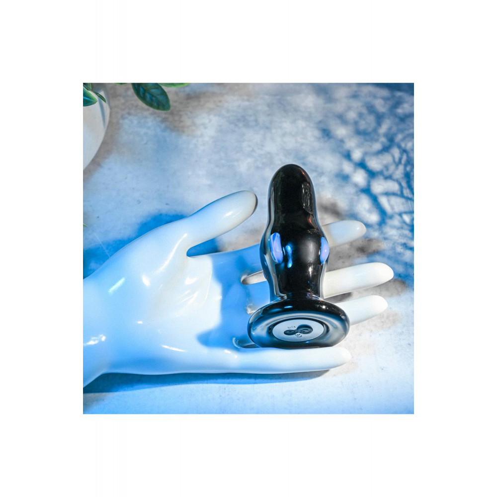 Секс игрушки - Анальная пробка стеклянная с вибрацией A&E REAR ROCKER VIBRATING GLASS ANAL PLUG 6
