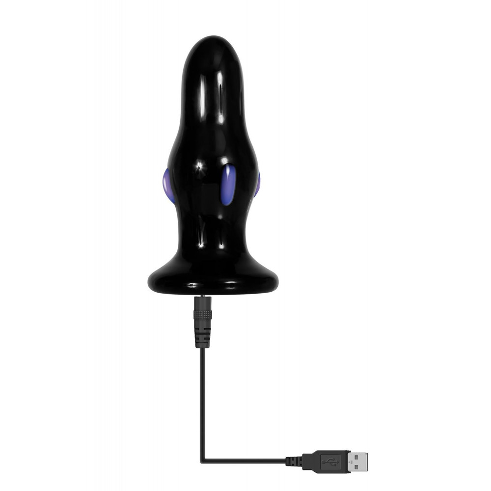 Секс игрушки - Анальная пробка стеклянная с вибрацией A&E REAR ROCKER VIBRATING GLASS ANAL PLUG 4
