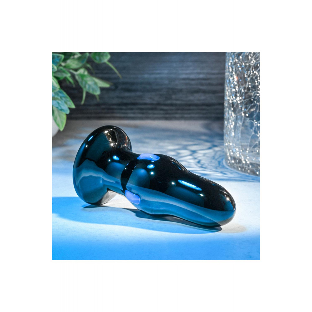 Секс игрушки - Анальная пробка стеклянная с вибрацией A&E REAR ROCKER VIBRATING GLASS ANAL PLUG 8