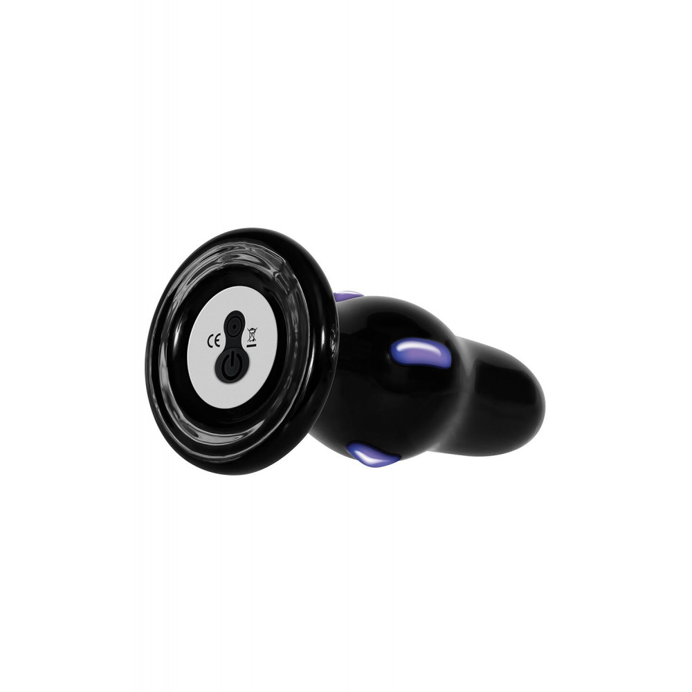 Секс игрушки - Анальная пробка стеклянная с вибрацией A&E REAR ROCKER VIBRATING GLASS ANAL PLUG 1