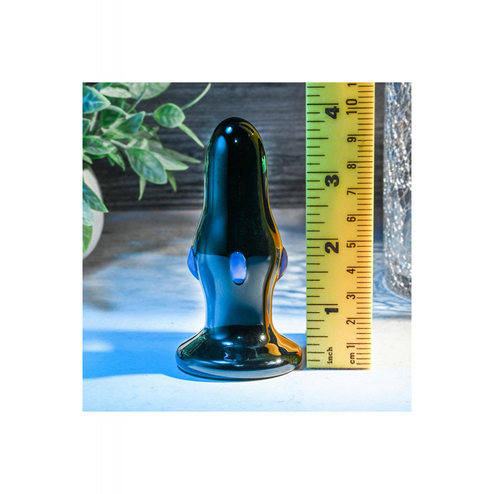 Секс игрушки - Анальная пробка стеклянная с вибрацией A&E REAR ROCKER VIBRATING GLASS ANAL PLUG 9