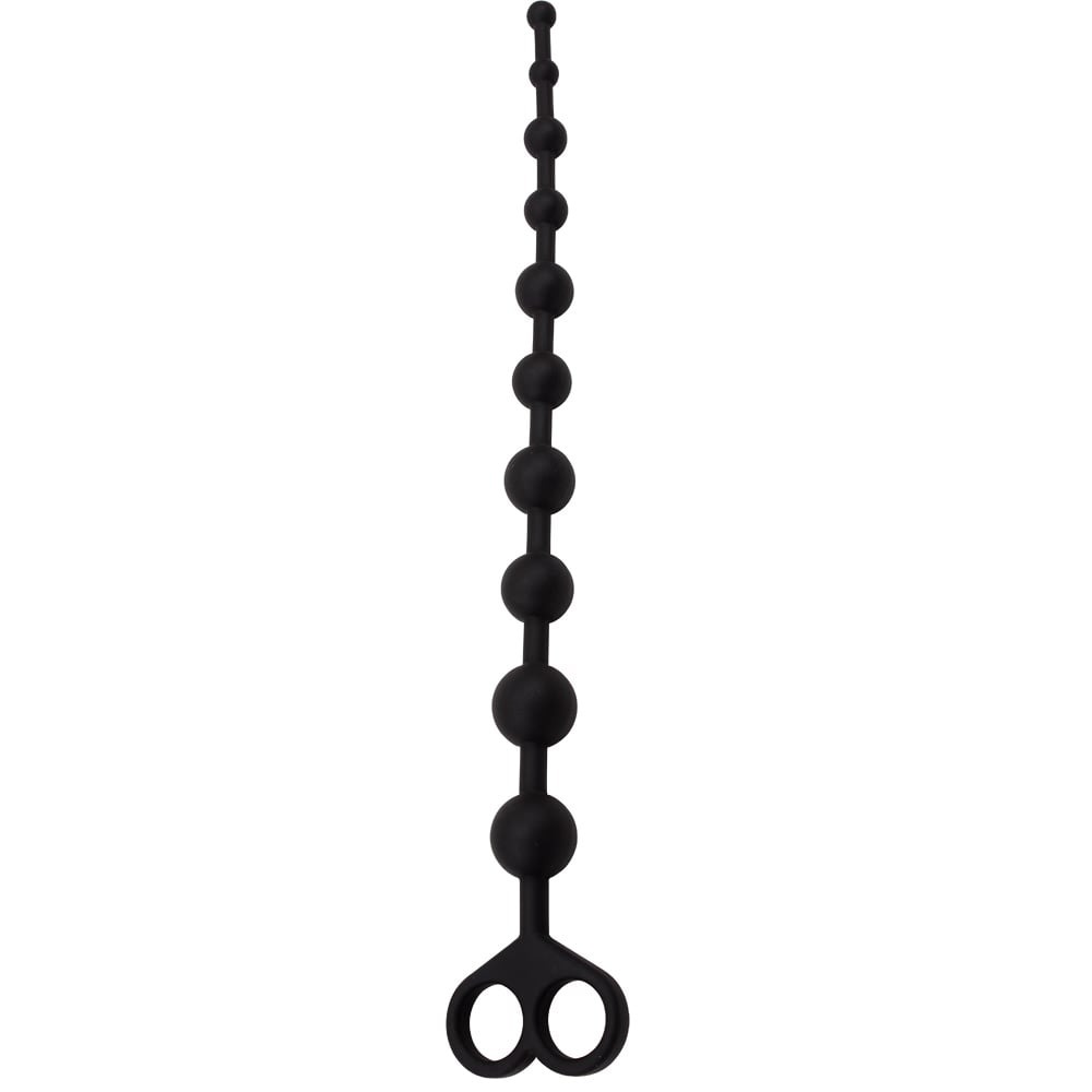 Секс игрушки - Анальная цепочка Chisa Black Mont Silicone черная 1