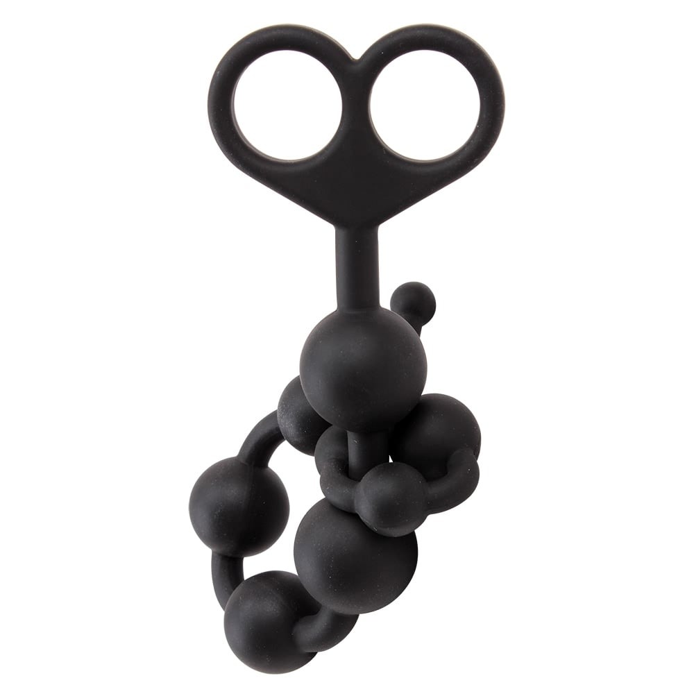 Секс игрушки - Анальная цепочка Chisa Black Mont Silicone черная 3