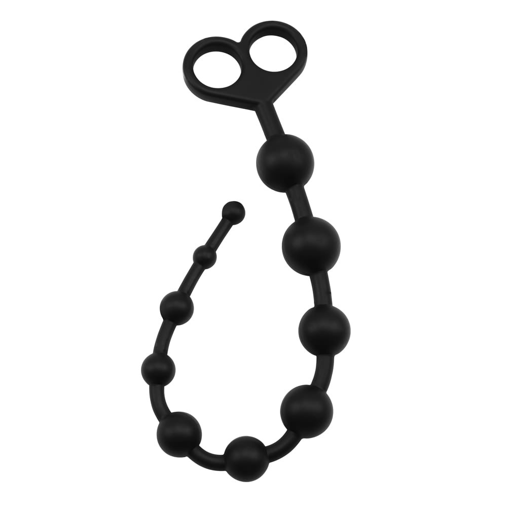 Секс игрушки - Анальная цепочка Chisa Black Mont Silicone черная 2