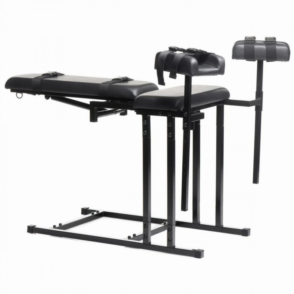 Секс игрушки - БДСМ кресло-кушетка Extreme Obedience BDSM Chair черный 5