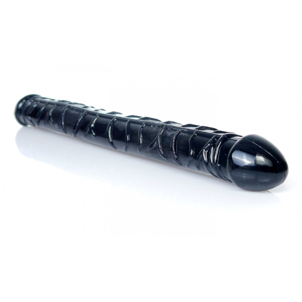 Фаллоимитатор - Двойной фаллоимитатор Boss Series: Flexible Double Dong Black, BS6700089 4