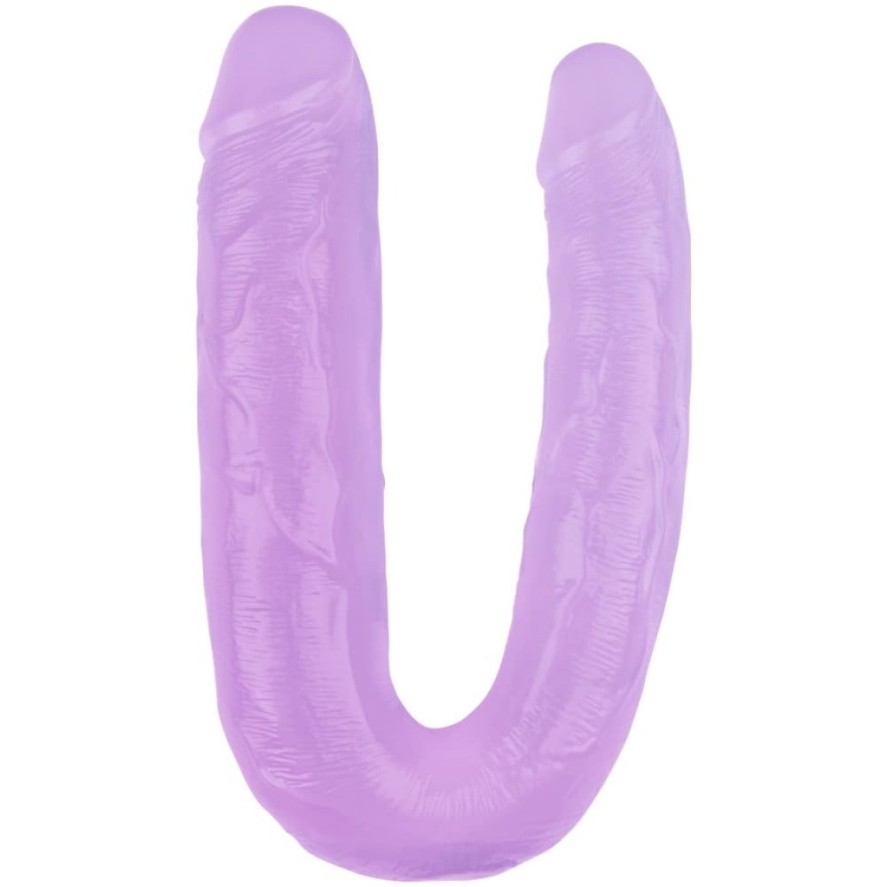 Секс игрушки - Фаллоимитатор двухсторонний Chisa Hi-Rubber, фиолетовый 45 см 1