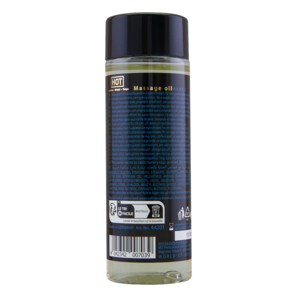 Лубриканты - Массажное масло HOT Massage Oil Exotic с экзотическим ароматом, 100 мл 1