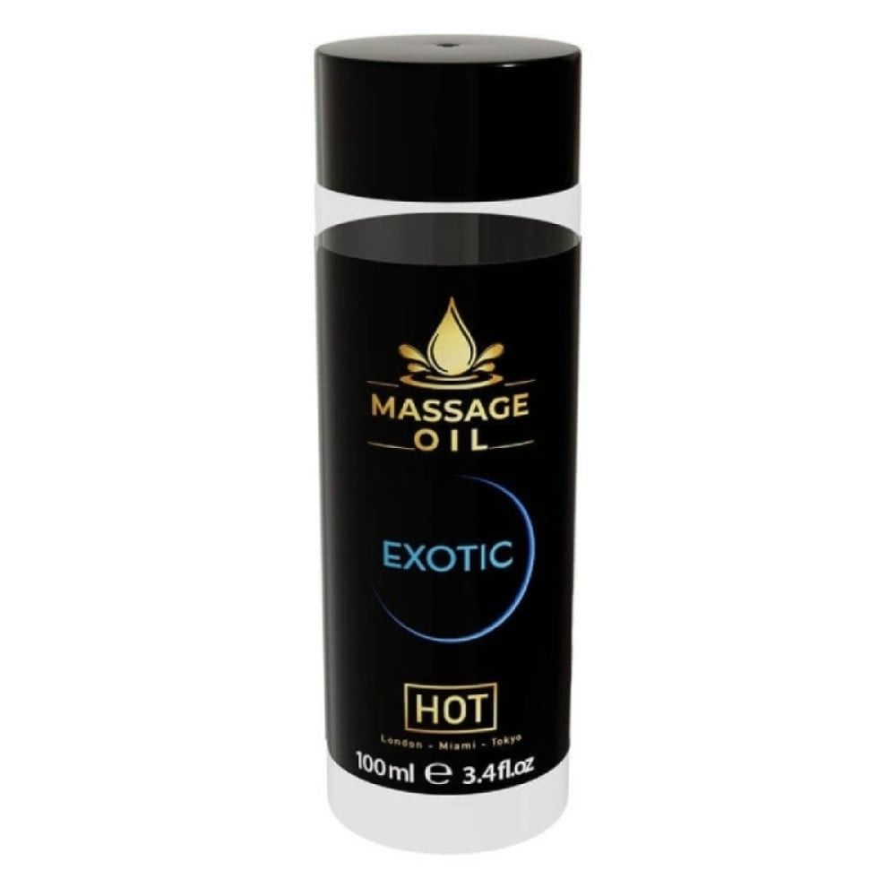 Лубриканты - Массажное масло HOT Massage Oil Exotic с экзотическим ароматом, 100 мл