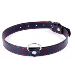 Ошейник из искуственной кожи Fetish Boss Series - Collar Red Line, BS3300112