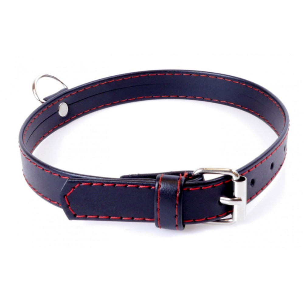 Электростимуляторы - Ошейник из искуственной кожи Fetish Boss Series - Collar Red Line, BS3300112 2