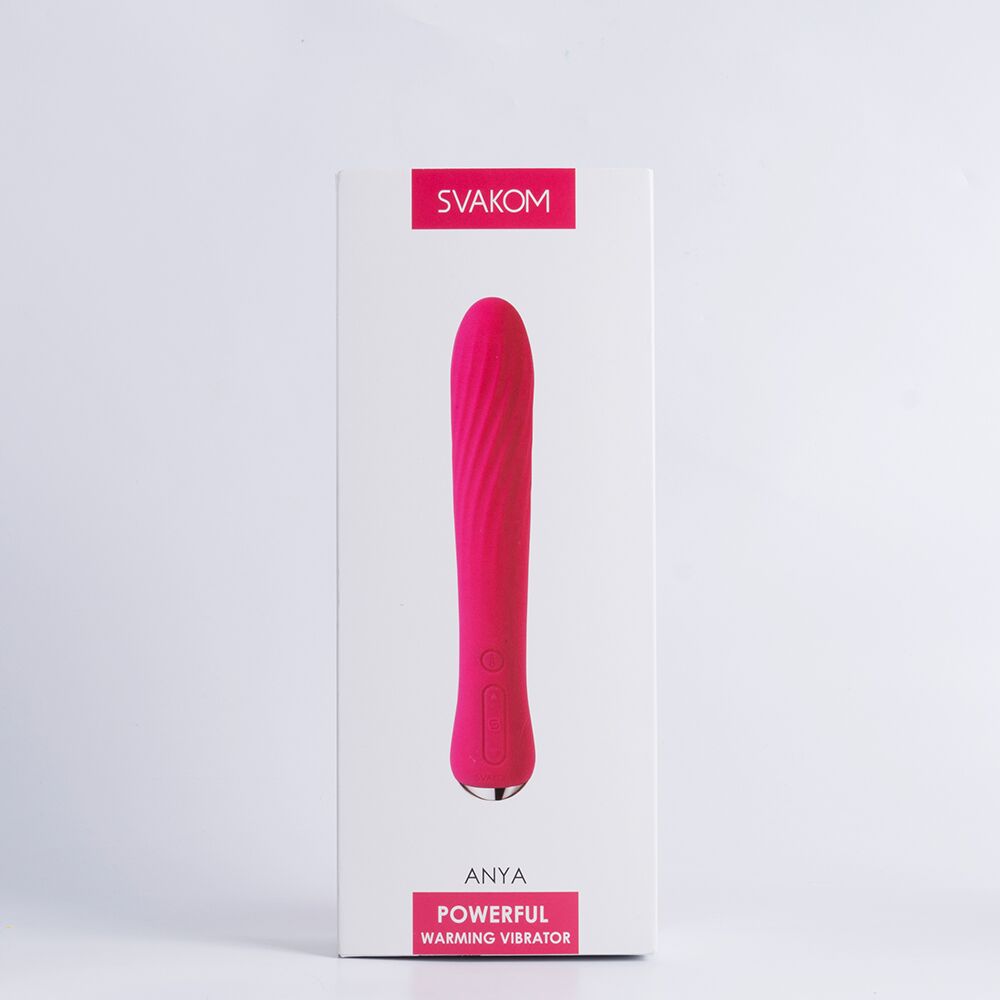 Вибратор - Вибратор с подогревом Svakom Anya Plum Red 1