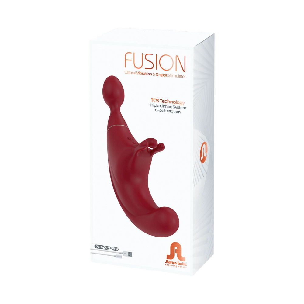 Вибратор - Супервибромассажер 3в1 Adrien Lastic Fusion, вибрации и пульсирующий кончик 1