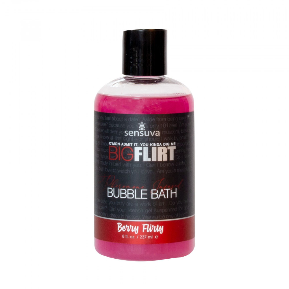 Интимная косметика - Пена для ванны Sensuva — Big Flirt Pheromone Bubble Bath — Berry Flirty (237 мл)
