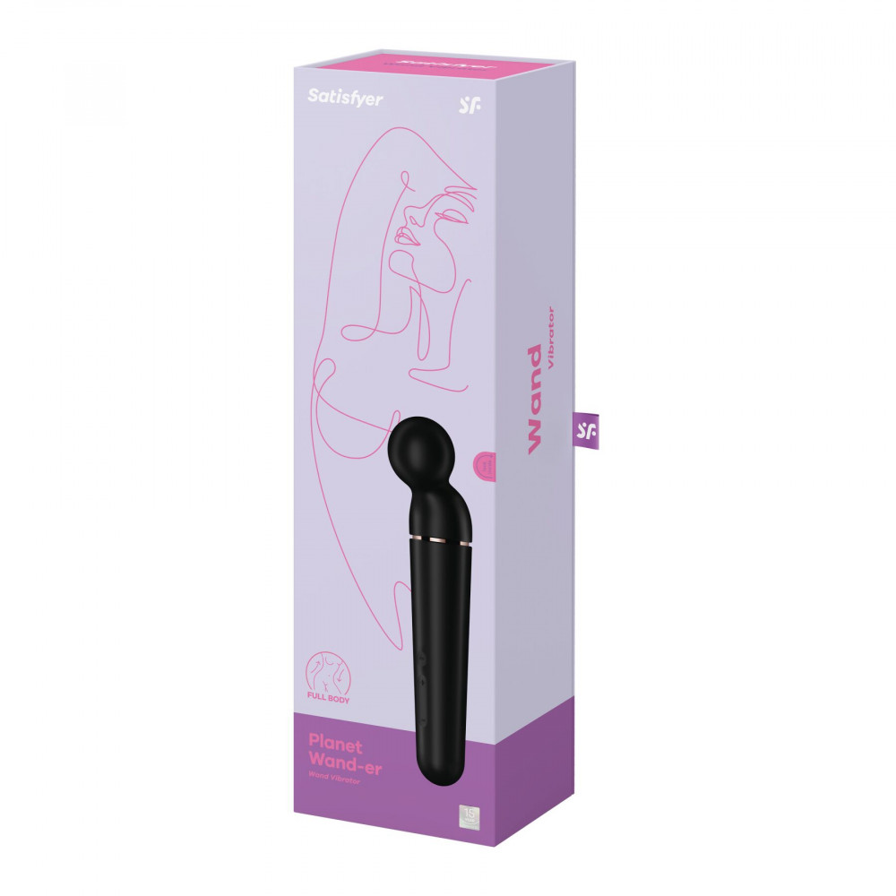Вибромассажеры - Вибромассажер Satisfyer Planet Wand-er Black/Rosegold 1