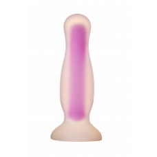 Светящаяся анальная пробка Dream Toys RADIANT SOFT SILICONE GLOW IN THE DARK PLUG MEDIUM PURPLE