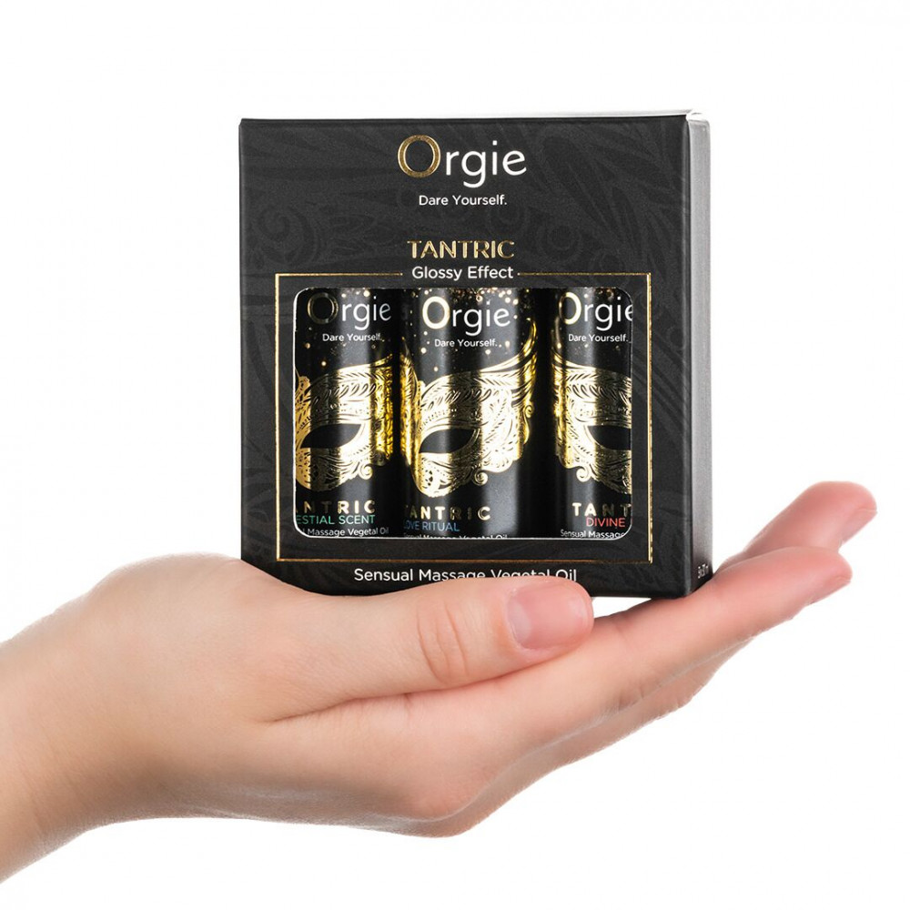 Подарочные наборы - Набор масел для тантрического массажа Orgie – Tantric Mini Size Collection (3х30 мл), увлажнение 1