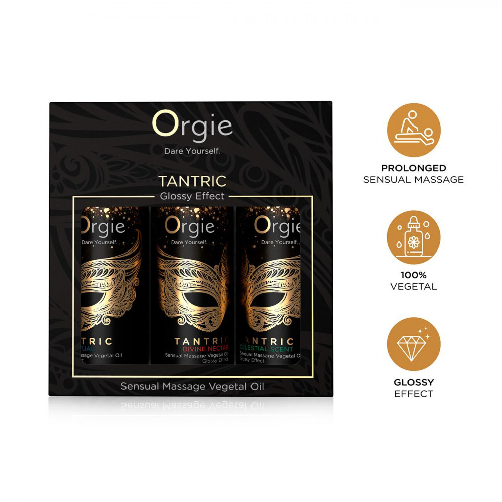 Подарочные наборы - Набор масел для тантрического массажа Orgie – Tantric Mini Size Collection (3х30 мл), увлажнение 2