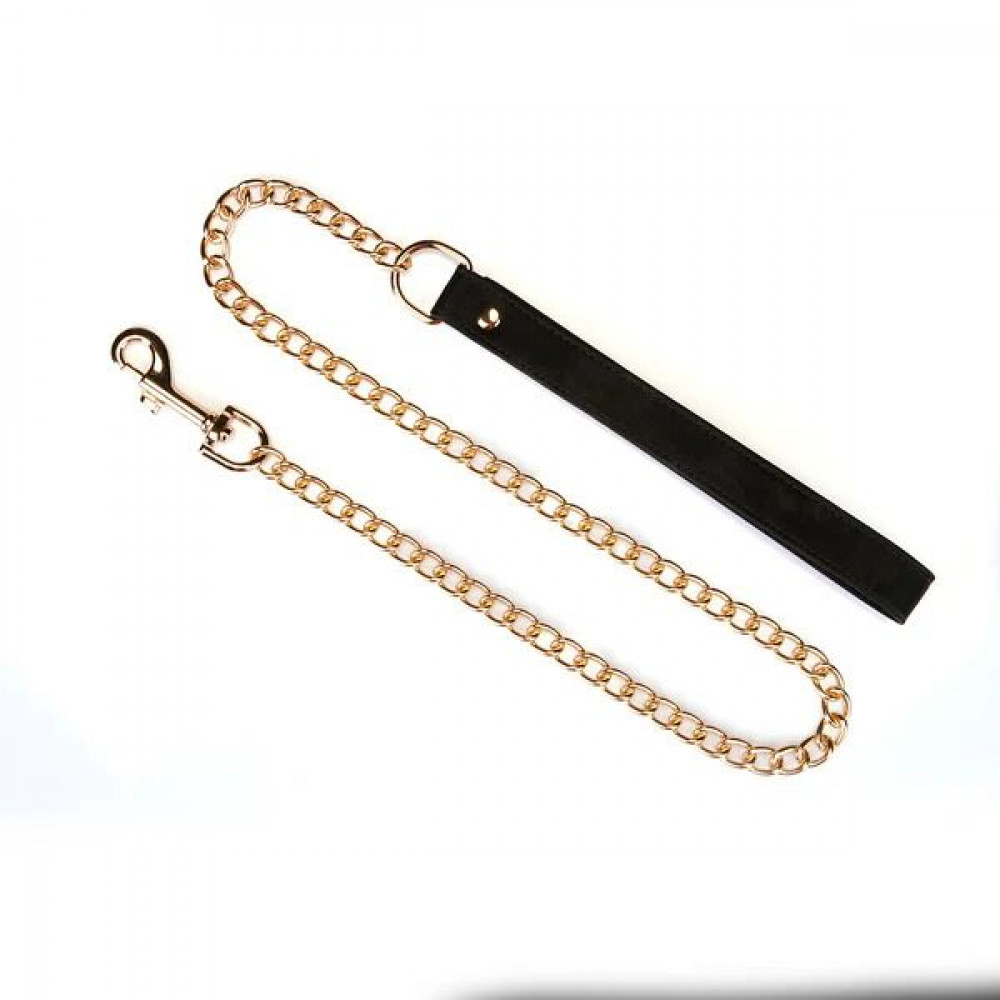 Ошейники, поводки - Ошейник с поводком Liebe Seele Boudoir Amor Collar with Leash Black 7