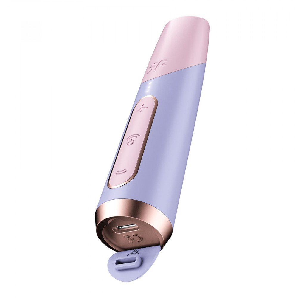 Вибраторы вакуумные - Вакуумный стимулятор Satisfyer Bold Kiss Violet 3