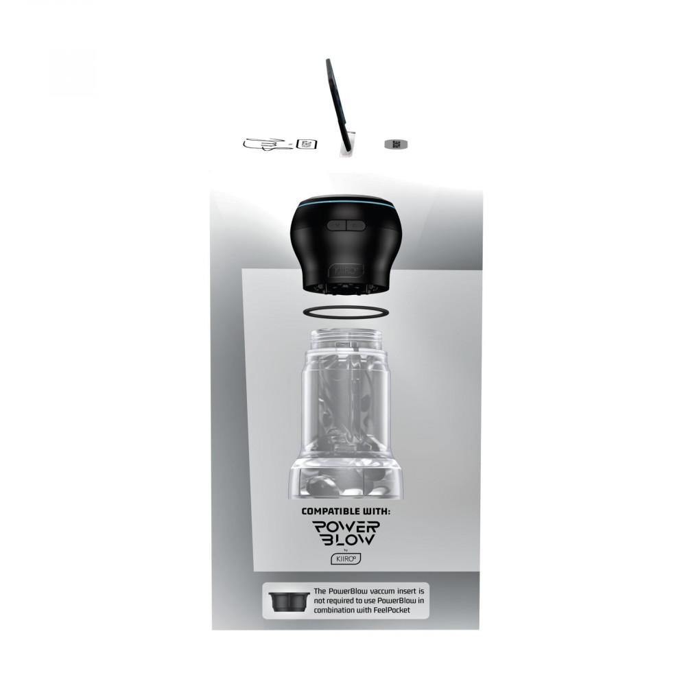 Другие мастурбаторы - Мастурбатор Kiiroo Feel Pocket Crystal совместим с PowerBlow 9