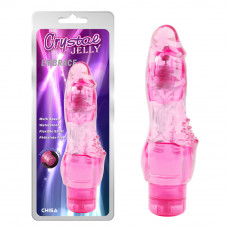Вибратор Chisa Crystal Jelly Embrace с рельефом в области клитора для дополнительной стимуляции