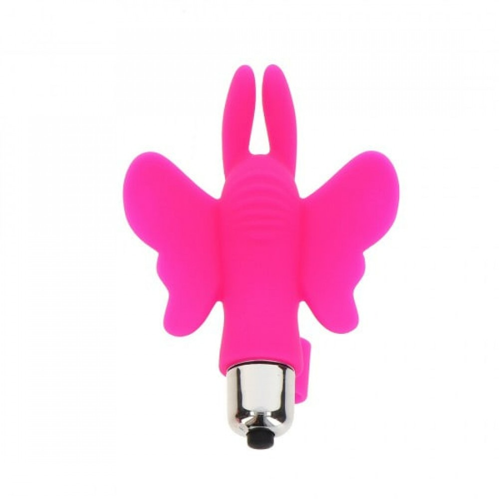Секс игрушки - Вибратор на палец ToyJoy Butterfly Pleaser, розовый