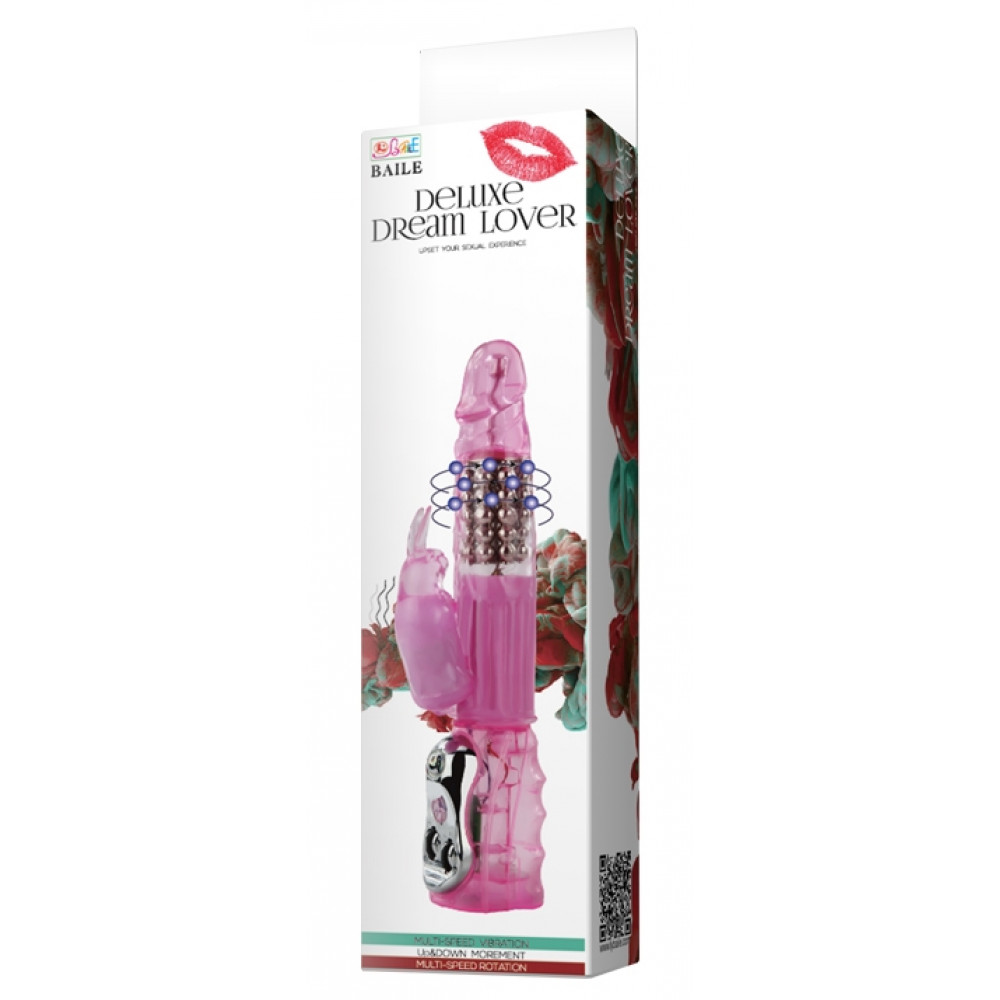 Вибратор - Вибратор с стимулятором клитора и функцией ротации BAILE - DELUXE DREAM LOVER, BW-020032 1