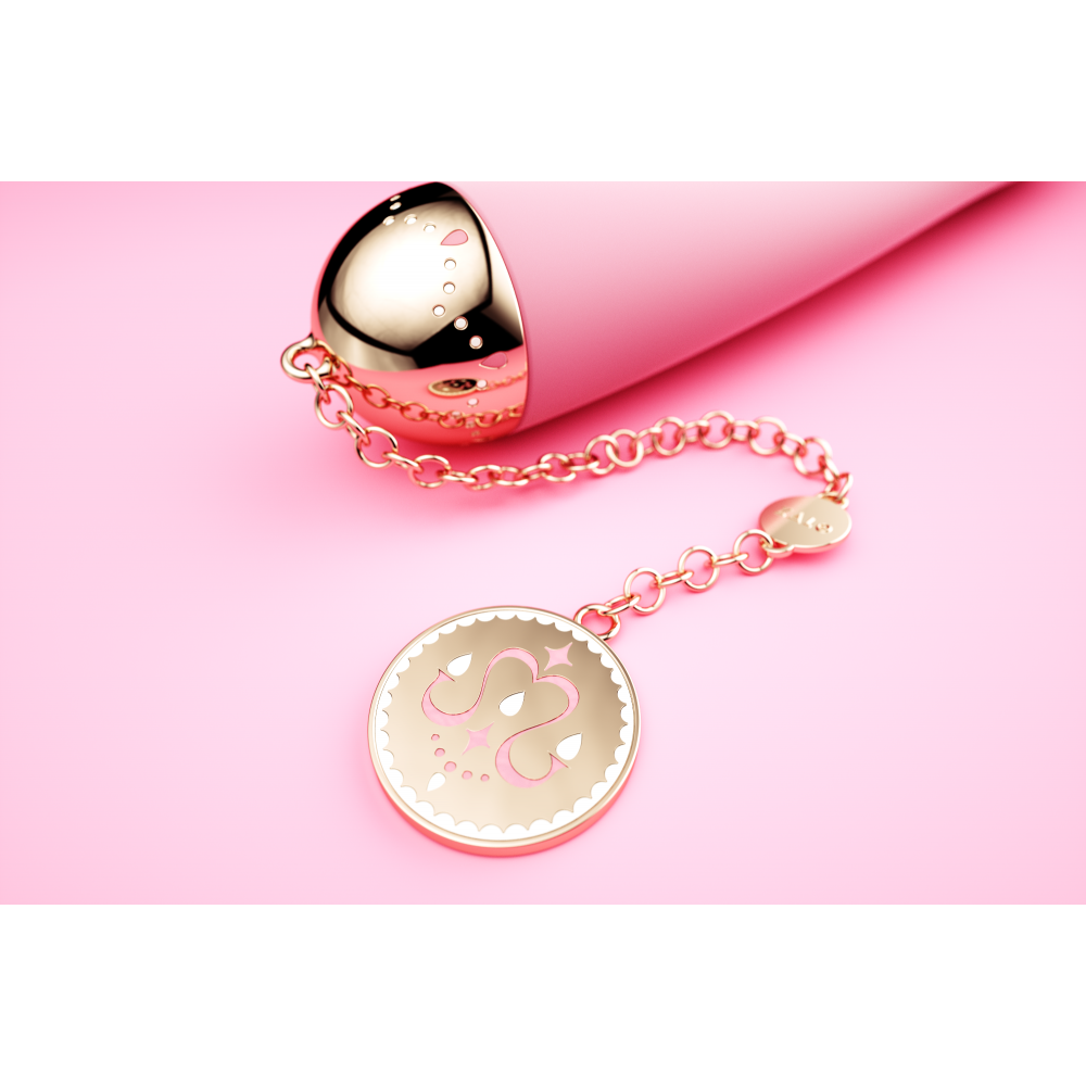 Двойной вибратор - Вибратор двойной ZALO Ichigo Strawberry Pink 3