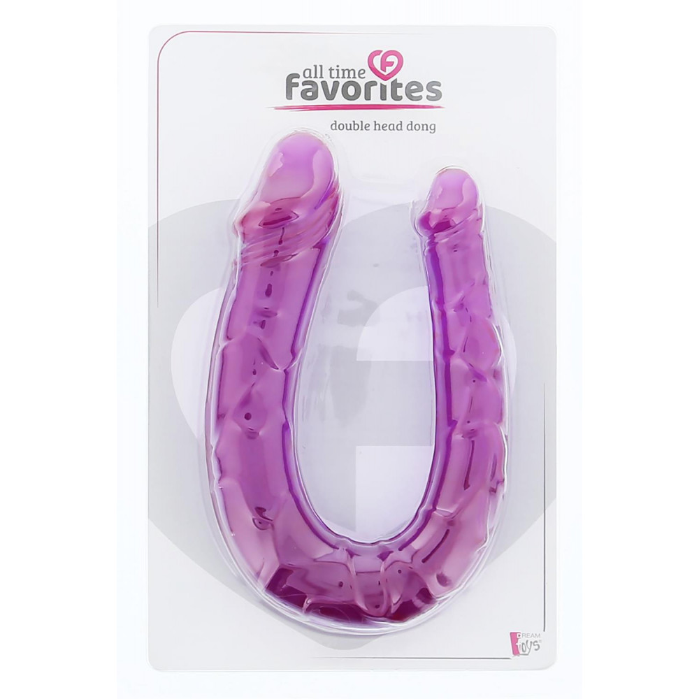 Фаллоимитаторы на присоске, двойные - Двойной фаллоимитатор DREAM TOYS DOUBLE HEAD DONG 1