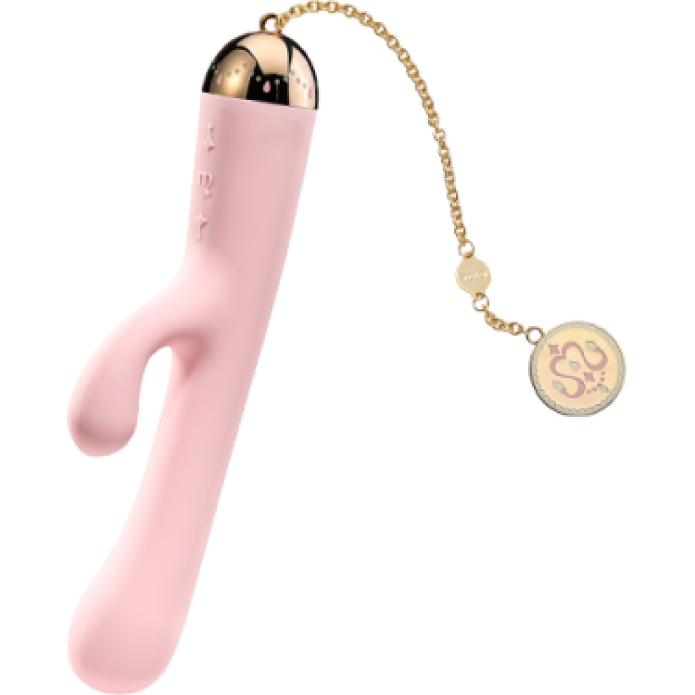 Двойной вибратор - Вибратор двойной ZALO Ichigo Strawberry Pink 7