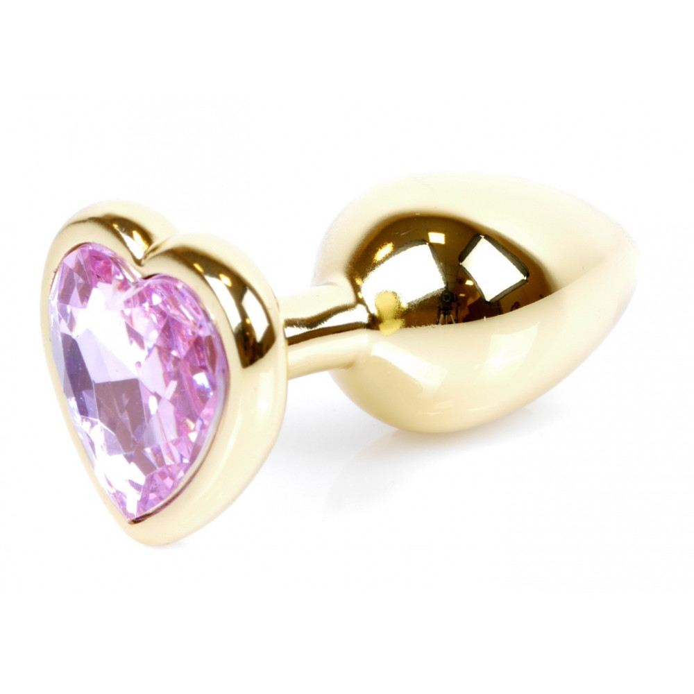 Анальные игрушки - Анальная пробка Boss Series - Jewellery Gold Heart PLUG Rose S, BS6400036 7