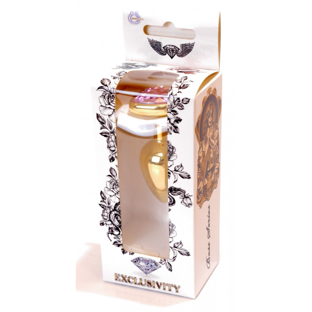 Анальные игрушки - Анальная пробка Boss Series - Jewellery Gold Heart PLUG Rose S, BS6400036 2