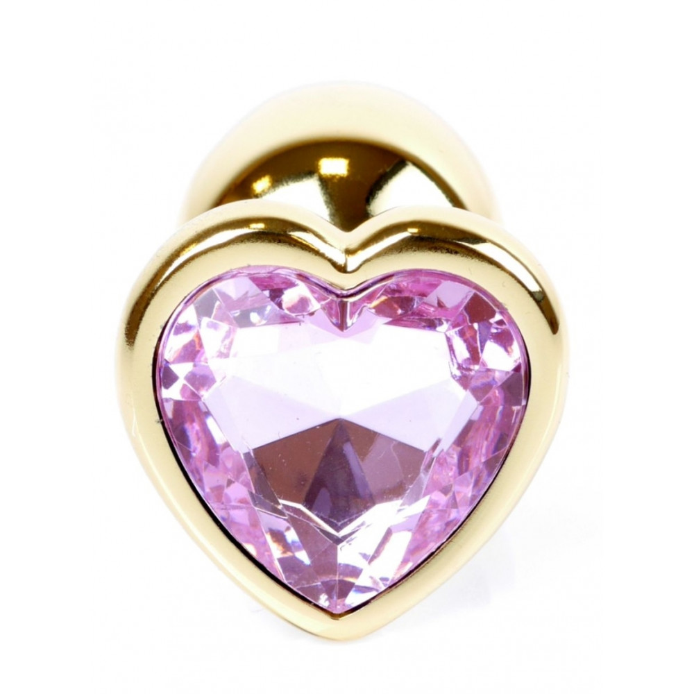 Анальные игрушки - Анальная пробка Boss Series - Jewellery Gold Heart PLUG Rose S, BS6400036 6