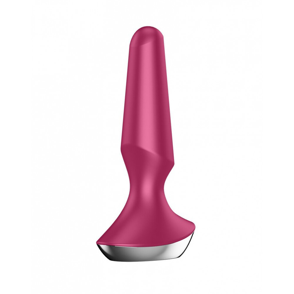 Анальные пробки с вибрацией - Анальная смарт-вибропробка Satisfyer Plug-ilicious 2 Berry 3